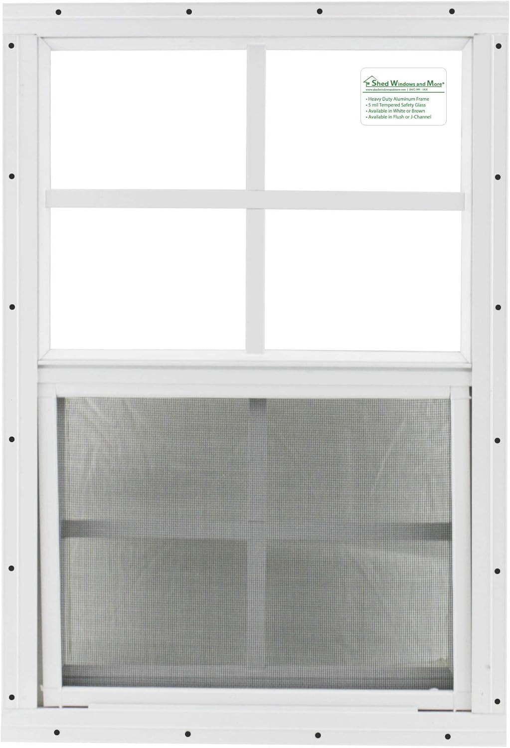 12 X 18 White Flush Playhouse Window J5723