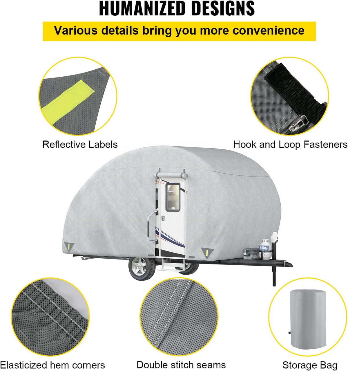 Teardrop Trailer Cover for 16' - 18' Trailers C5152