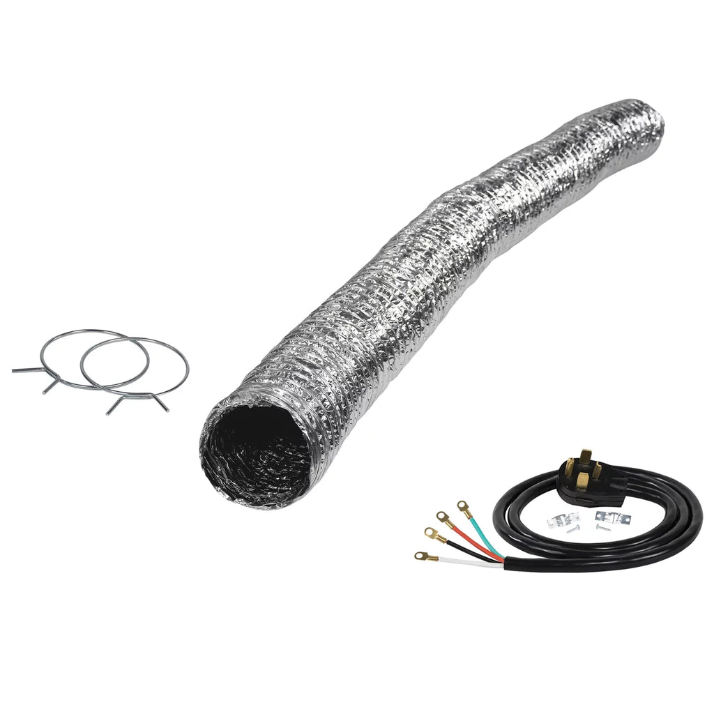 Electric Dryer Flex Duct Kit with 4-Wire 30-Amp 6ft Cord Q65355