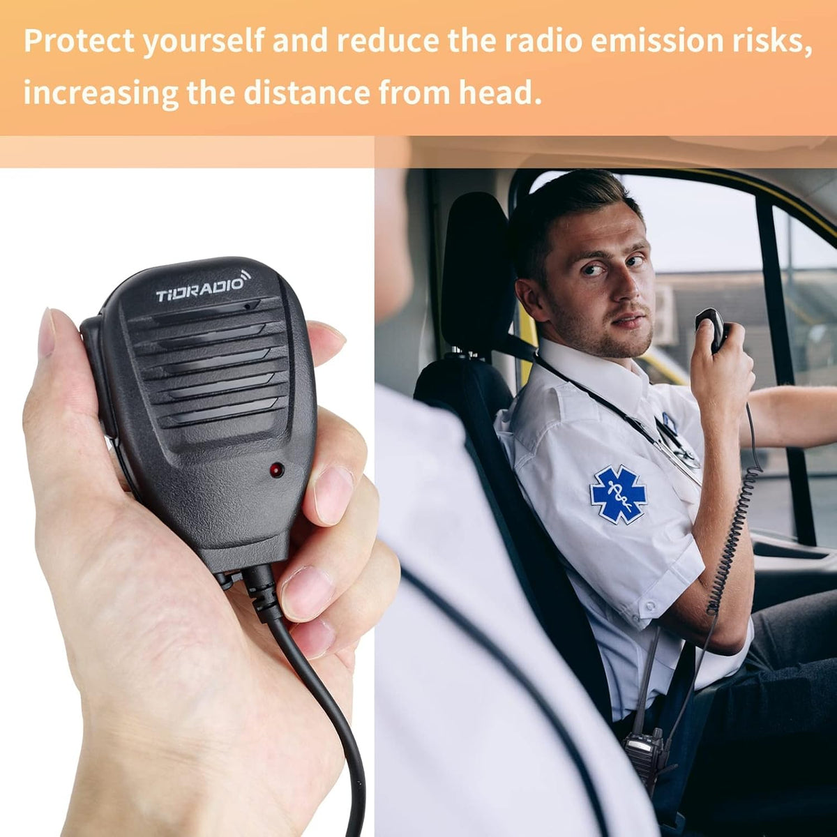 High Power 2 Way Radio with Programming Cable and Speaker Mic Pack of 2 H347923
