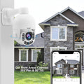 Outdoor PTZ POE Security Camera, HD 5MP Auto Tracking IP Camera with 5X Optical Zoom, IR Night Vision Motion/Human Detection Built in Mic&Speaker IP66 Waterproof P2674