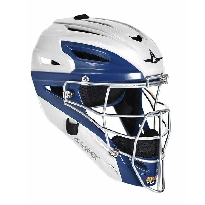 White/Scarlet Catchers Helmet E556078