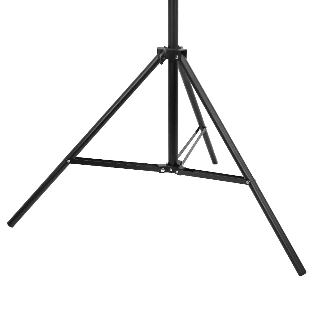 10ft Adjustable Background Support Stand Photography Video Studio Backdrop Kit with 4 Backdrop Clamps and 2 Sandbags Black A2015