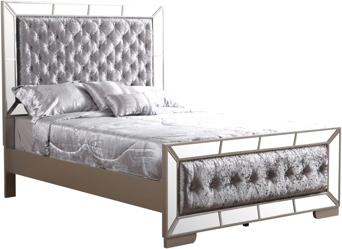 Silver Queen Panel Bed I248