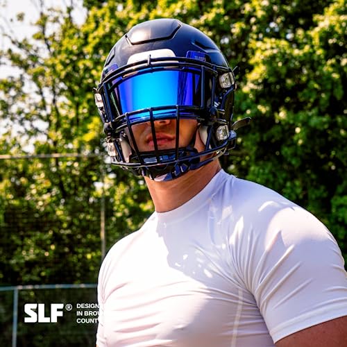 Tinted Football Visor with Clips and Microfiber Bag T3319