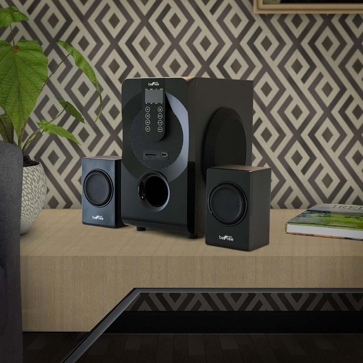 Black 5.1 Channel Bluetooth Surround Sound Speaker System E621