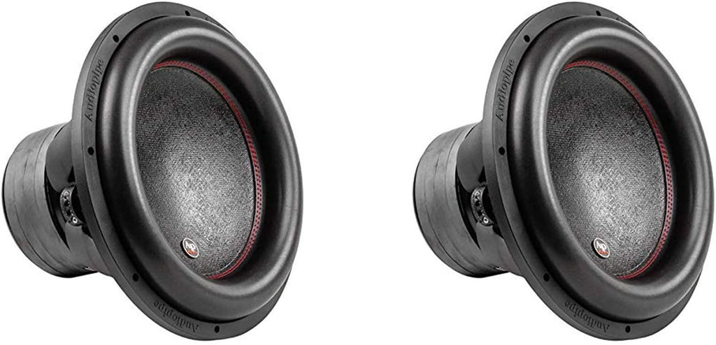 15 Inch 2 Ohm DVC Car Audio Subwoofer Speaker, Black (2 Pack) P437