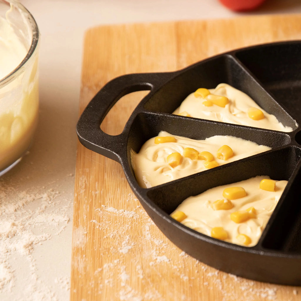 Black Cast Iron Non-Stick Biscuit & Muffin Pan R966