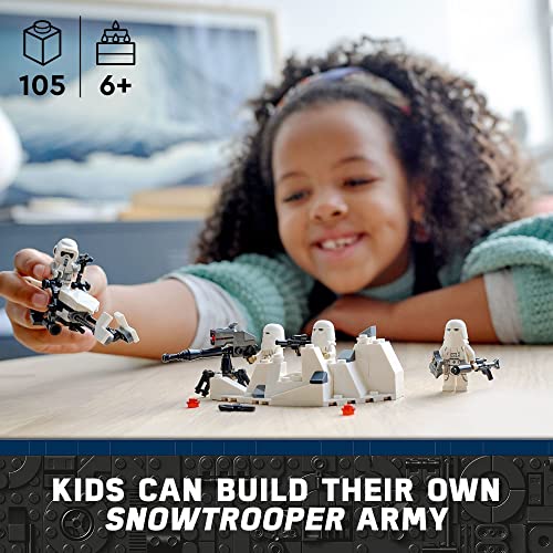 LEGO Star Wars Snowtrooper Battle Pack 75320 Set, Building Toy with 4 Figures, Blasters and Speeder Bike P525932