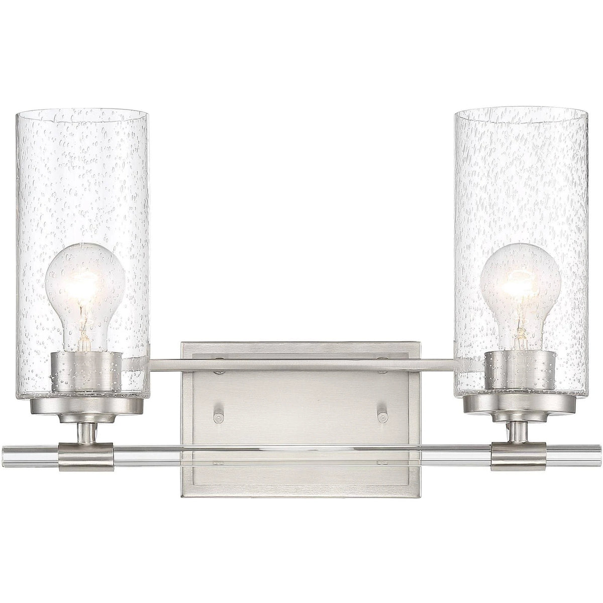 Brushed Nickel 2-Light Wall Light F94160