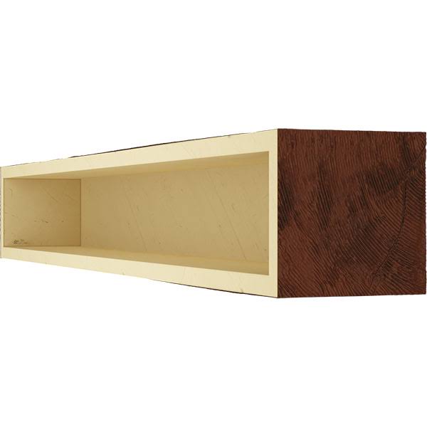 Rough Sawn Faux Wood Fireplace Mantel X3256