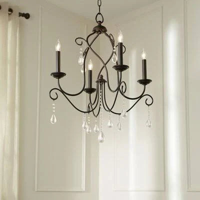 4-Light Candle Style Chandelier F3566