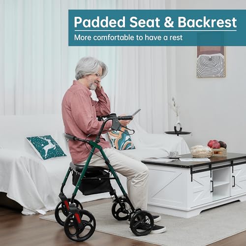 Green Rollator Walker with 10" Wheels R902