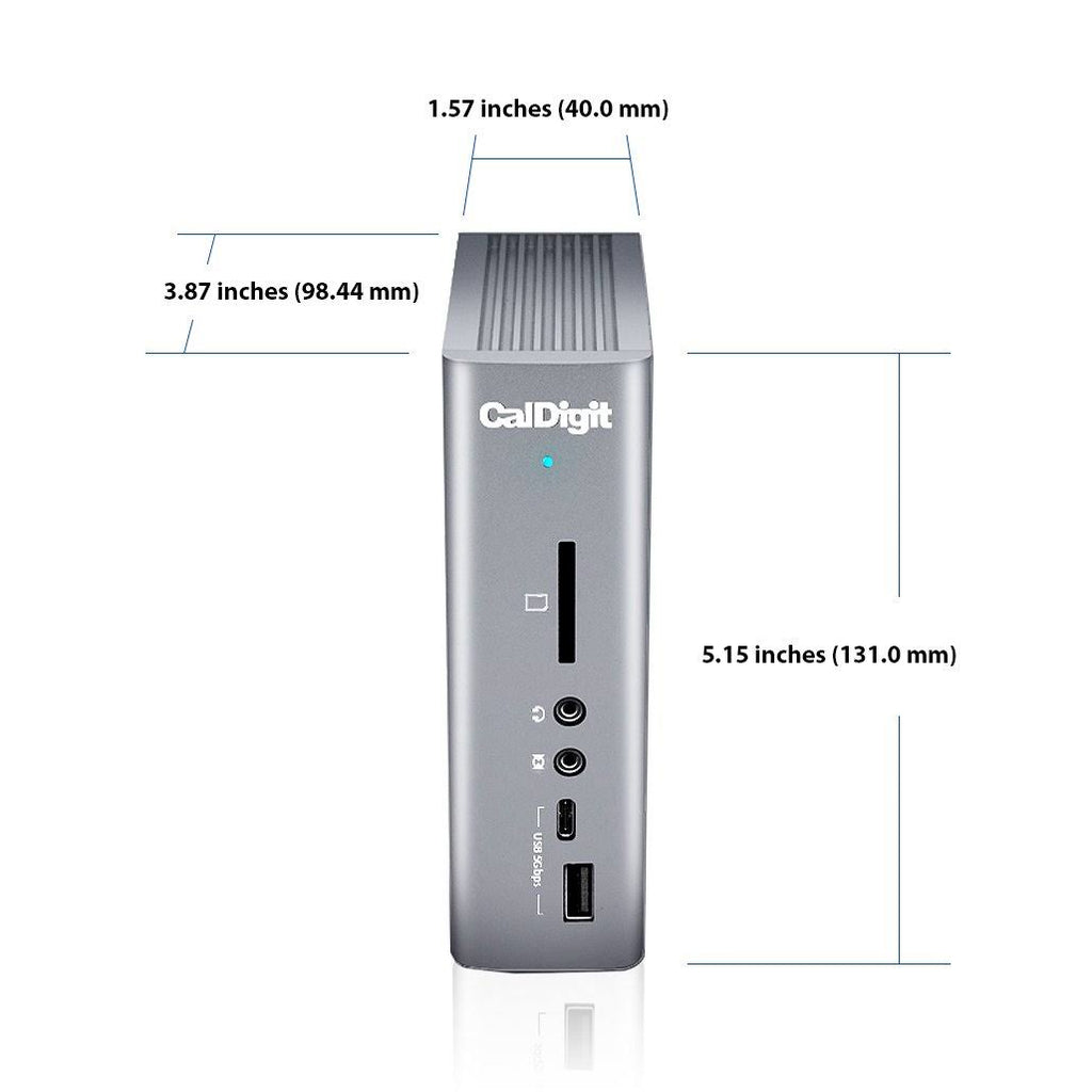 Thunderbolt Station 3 Plus Docking Station with 15 Ports and 0.7m Passive Cable, Space Gray L750