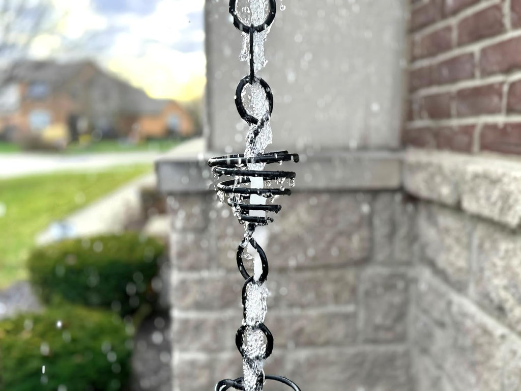 Black Metal 8.5 FT Rain Chain P968516