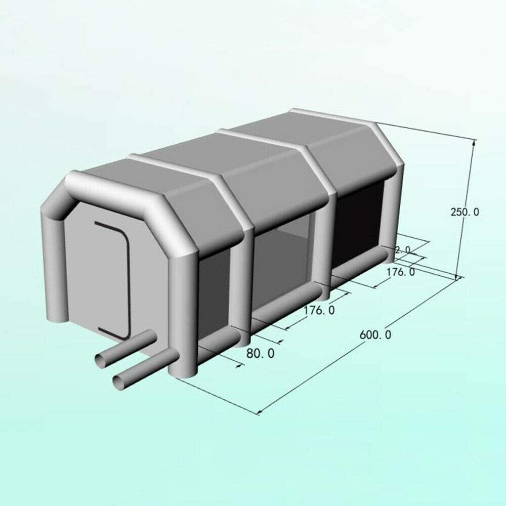 20x10x8 ft. Portable Paint Booth with 2 Filter System Inflatable R502808