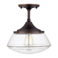 1 Light Semi-Flush Burnished Bronze G326522
