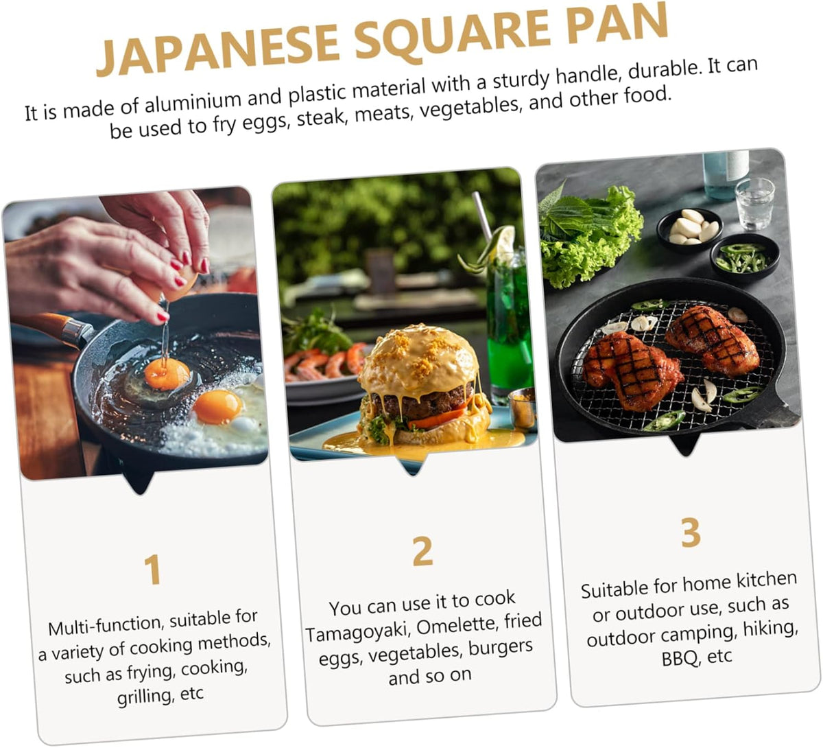 Tamagoyaki Square Griddle Nonstick Aluminum Frying Pan C56020