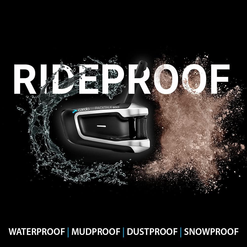 Black Single Pack Motorcycle Bluetooth Communication System Headset A57147