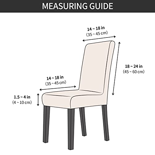 Royal Blue Set of 6 Stretch Dining Chair Covers W441