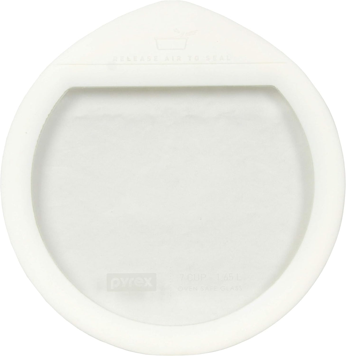 7-Cup White Silicone Glass Food Storage Replacement Lid A256