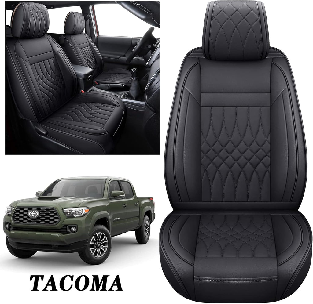 Toyota Tacoma Seat Covers 2005-2022 Crew Double Cab Pickup Airbag Compatible 5 PCS Full Set X3659