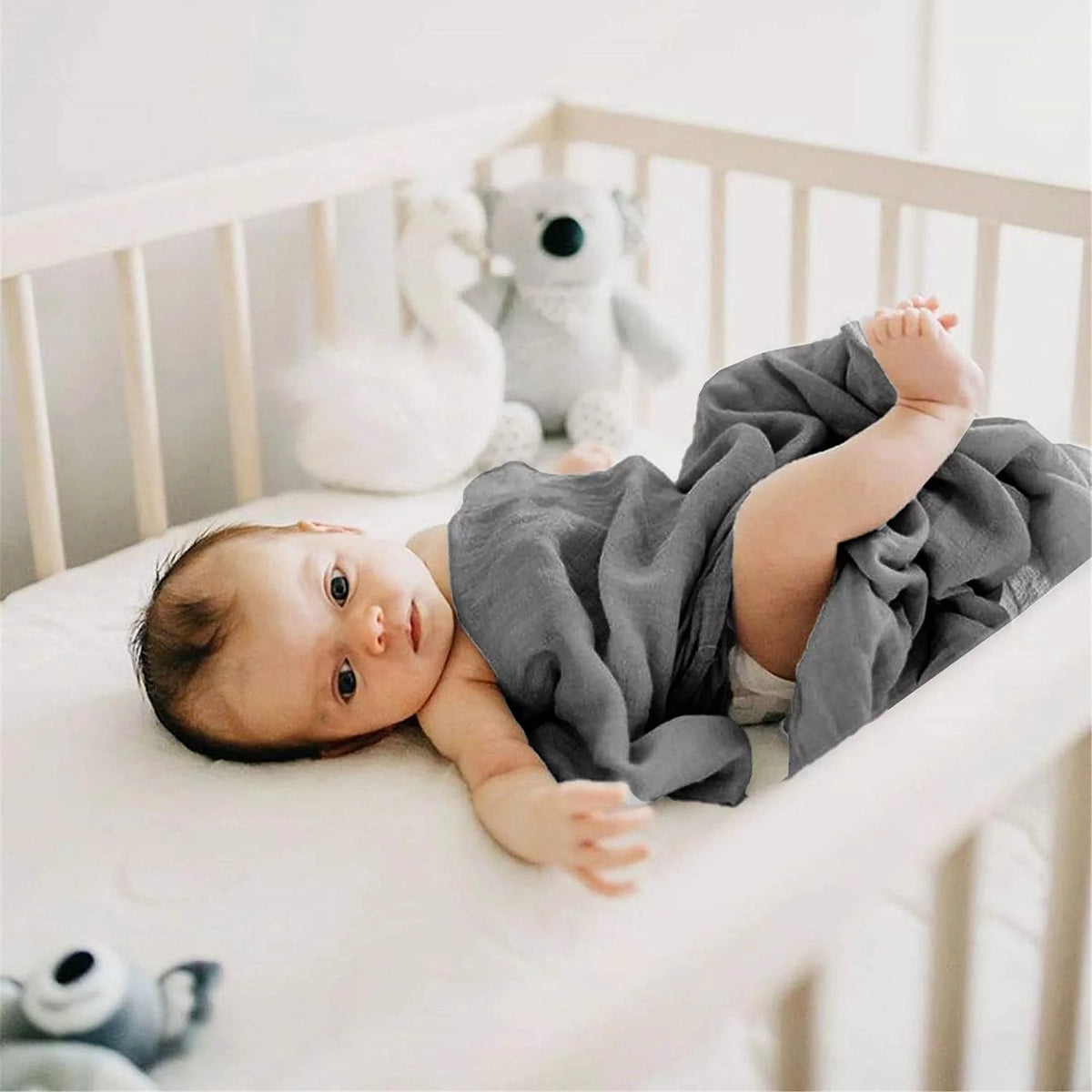 White Plush Lamb Blanket Toy O183