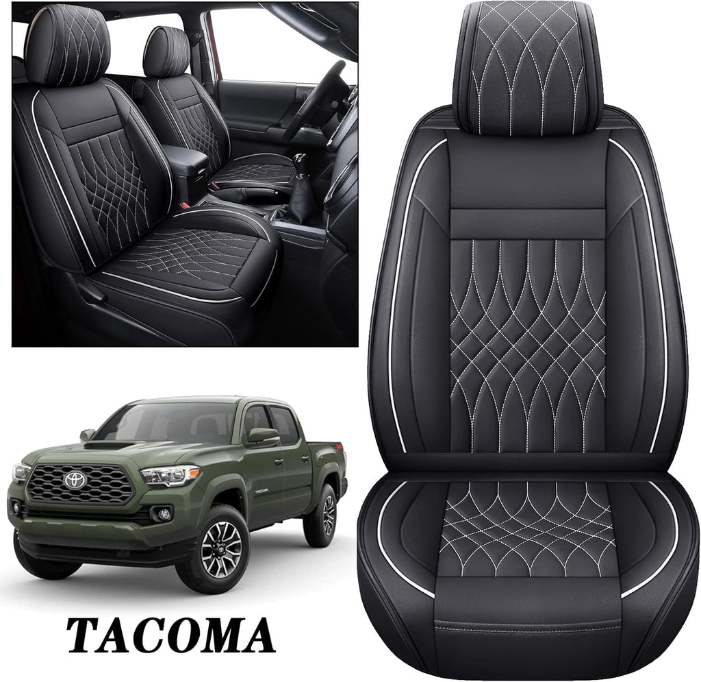 Toyota Tacoma Seat Covers 2005-2022 Crew Double Cab Pickup Airbag Compatible 5 PCS Full Set X3659