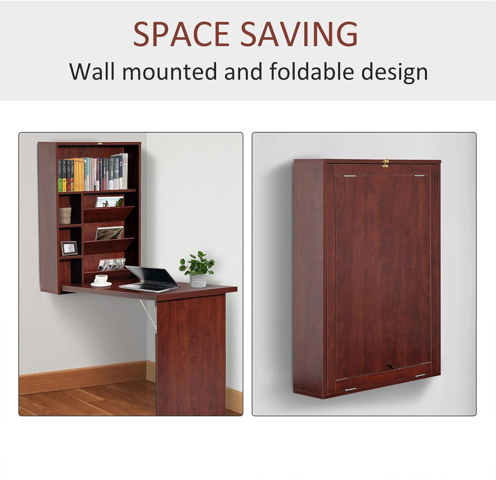 Wall Mounted Desk with Storage Area S13232