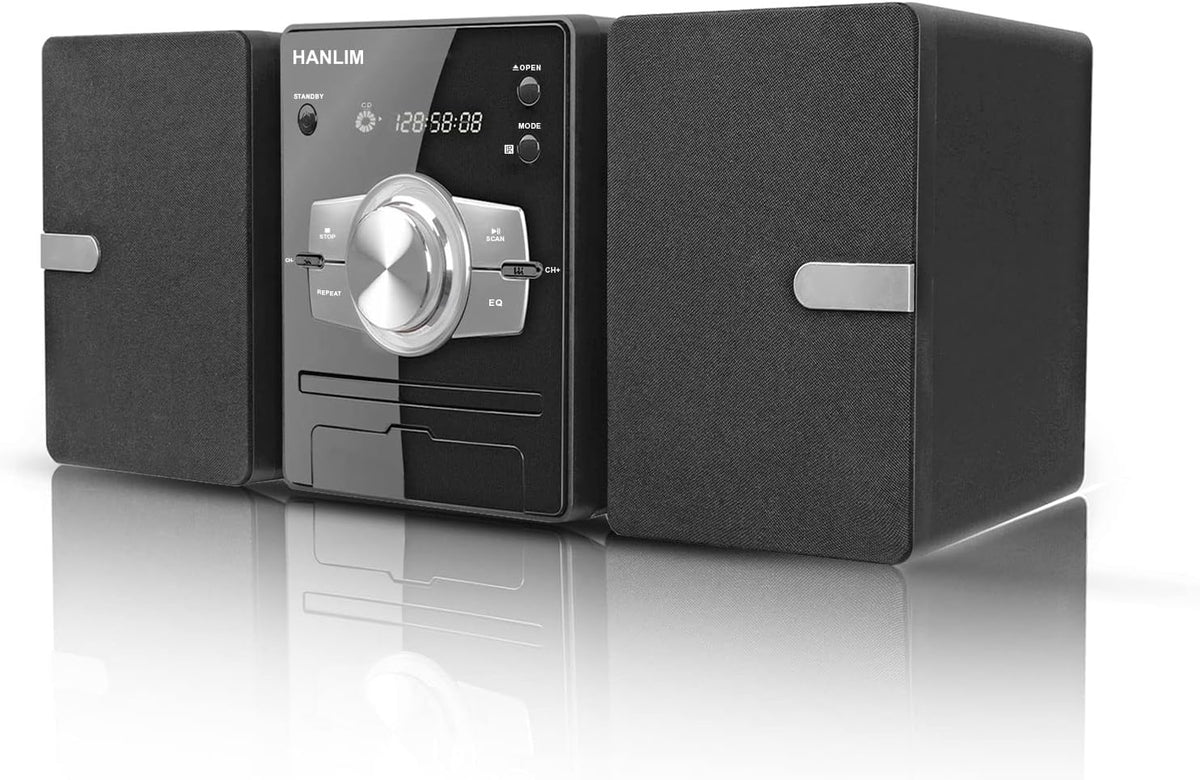 Stereo System with FM Radio, CD Player, USB, Aux-in, Remote Control B4690