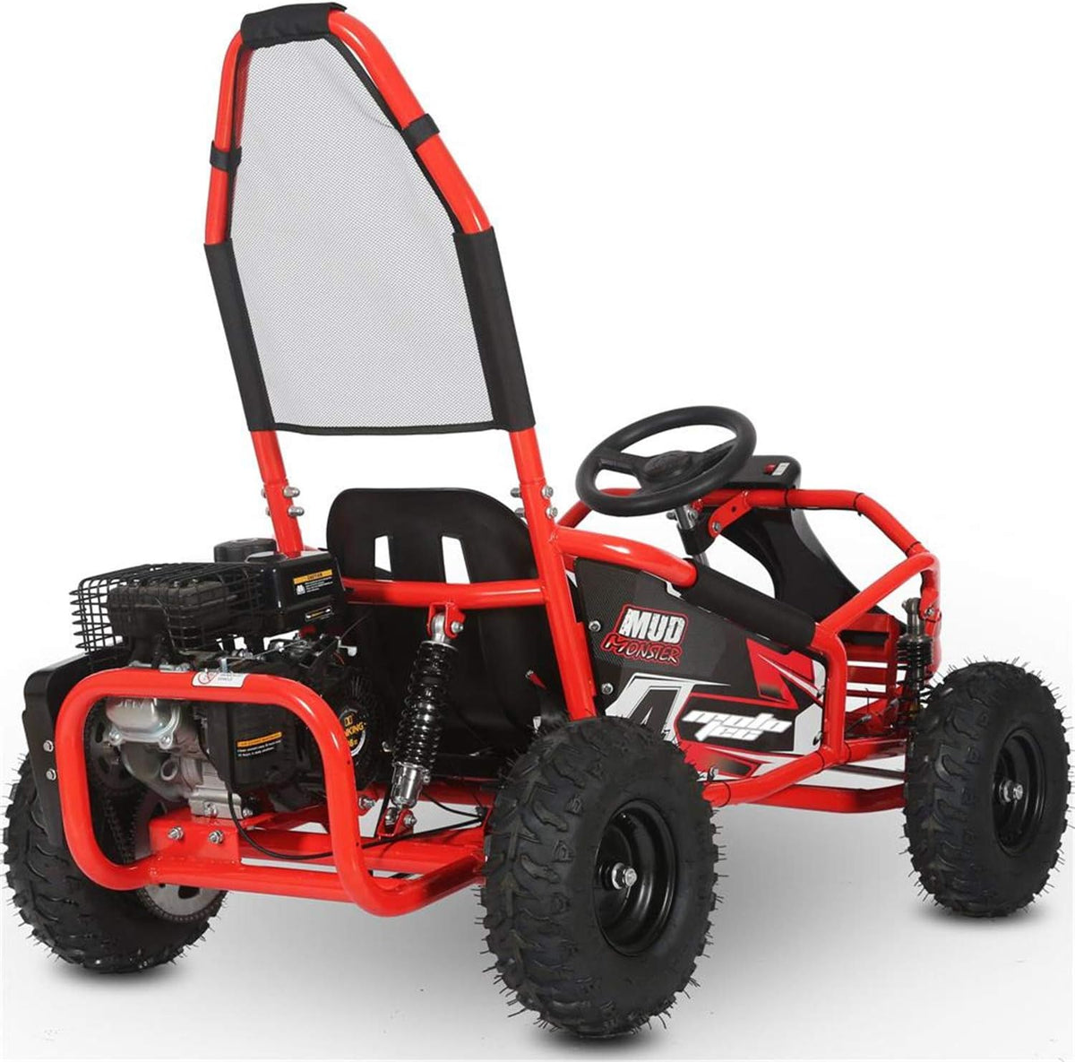 Red 98cc Go Kart Full Suspension A71402