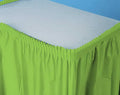 Fresh Lime Plastic Tableskirt W662551