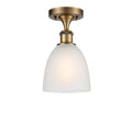 Brushed Brass 1 Light Semi-Flush Mount H203552