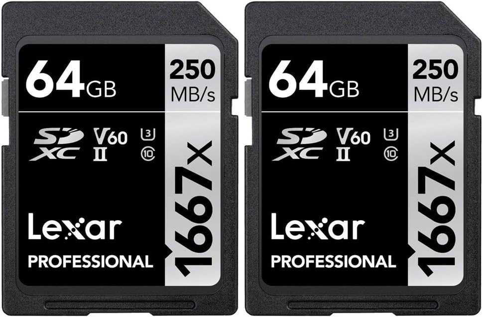 64GB SDHC/SDXC UHS-II Memory Card 2 Pack E864
