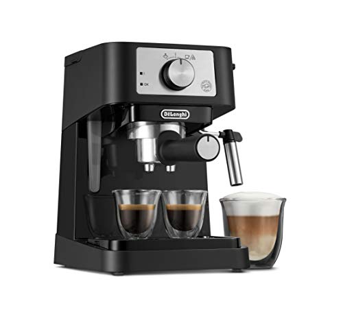 Compact Manual Espresso Machine, 15 Bar Pump Pressure, Tamper Included T196784