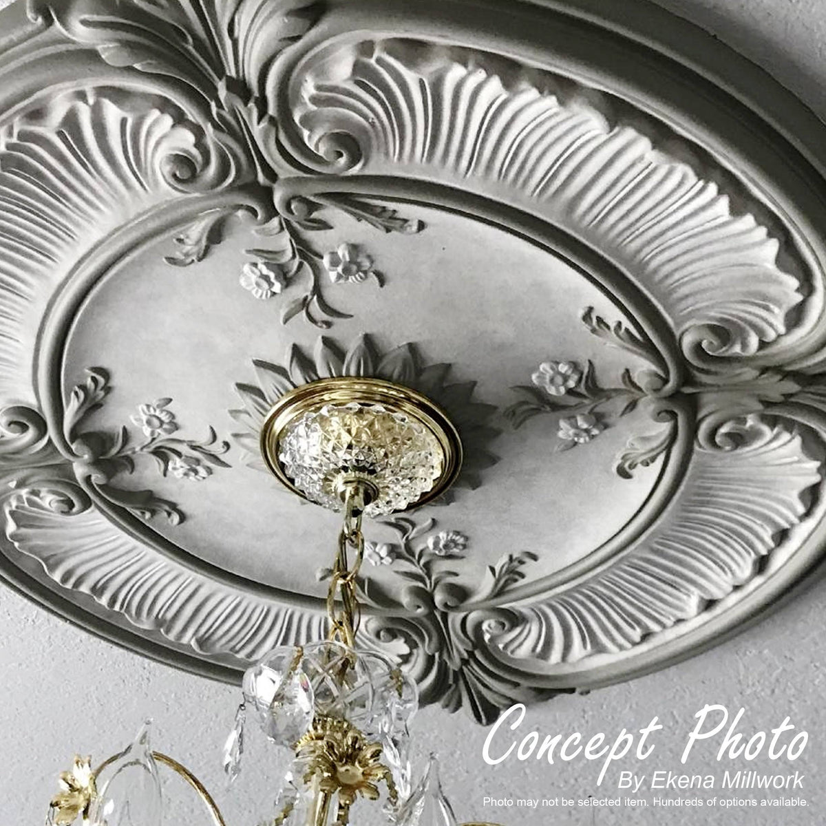 Blackthorn Ceiling Medallion Hand-Painted Polished Copper O404