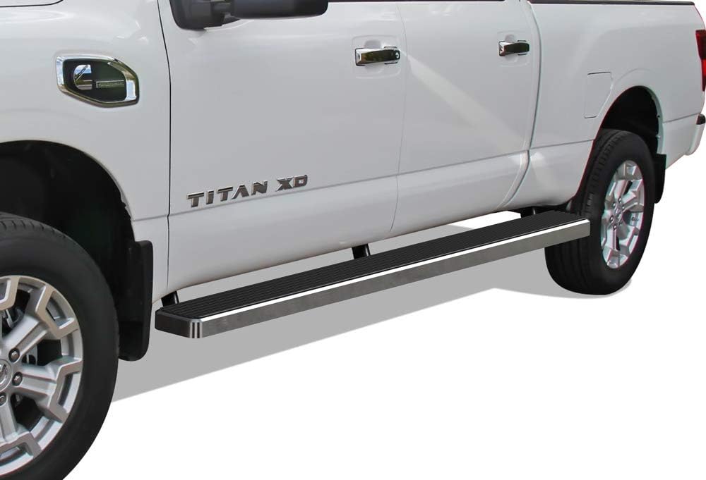 Black 4 inches Running Boards Y1098
