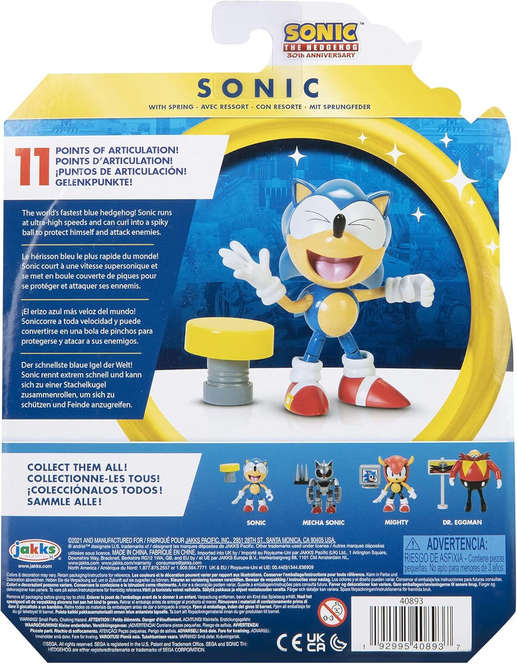 4-Inch Action Figure Classic Sonic D7255