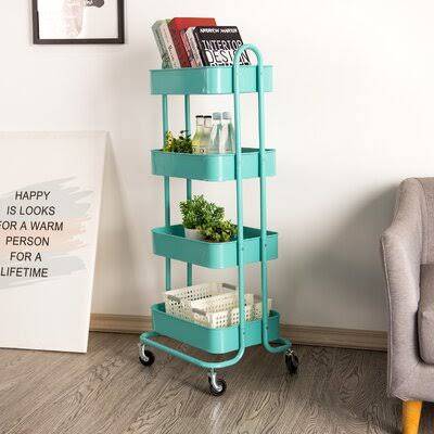 4-Tier Rolling Bar Cart X305