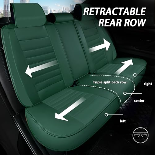 5 Seats Beige Faux Leather Seat Covers Q78121