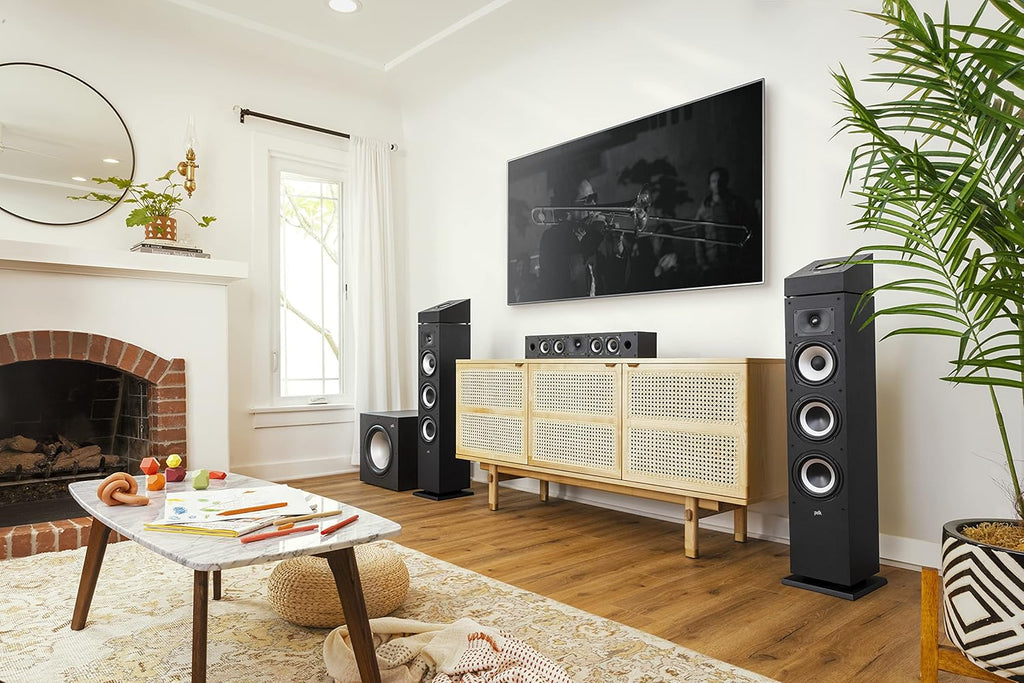 Powered Sub with 12 Dynamic Balanced Woofer & 100W Amplifier, Midnight Black S142