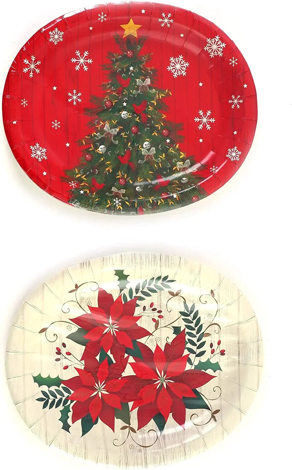 13" X 10.5" Oval Paper Disposable Plates, 48 Plates Z420
