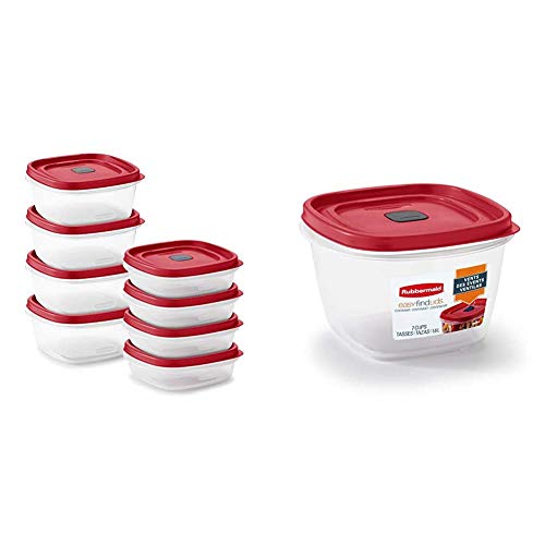 16-Piece Food Storage Containers with Lids (Red) Y41451