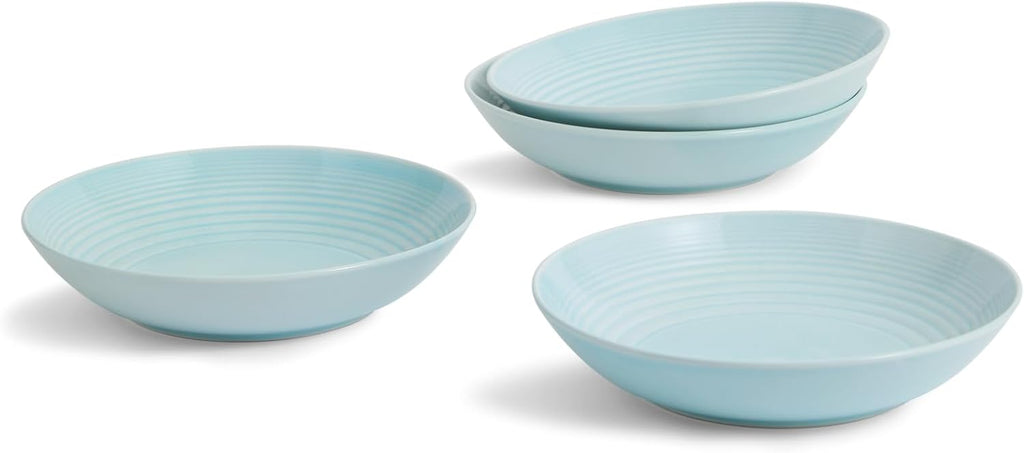 Set of 4 Blue Pasta Bowl, 9.5" P43848
