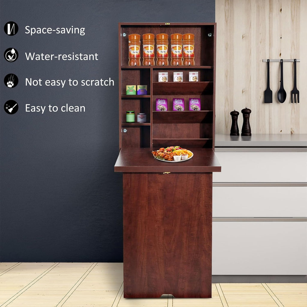 Wall Mounted Desk with Storage Area S13232