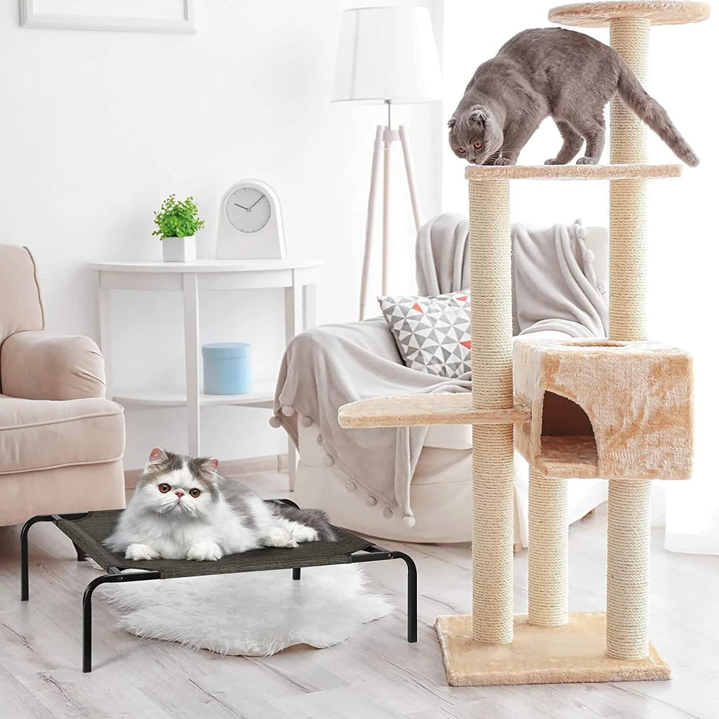 Elevated Pet Bed Raised Cat Cot Cooling Dog Bed Waterproof Chew Proof A457378