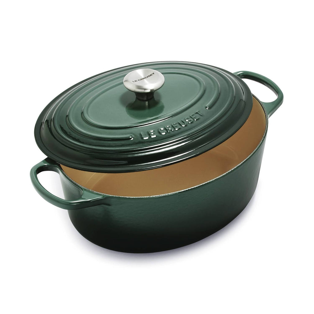 Cast Iron 6.75-Quart Deep Teal Oval Dutch Oven G2290