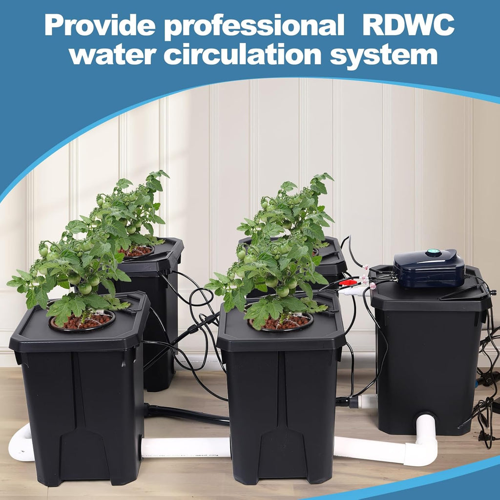 7-Gallon Recirculating Deep Water Culture Hydroponic System Kit H151