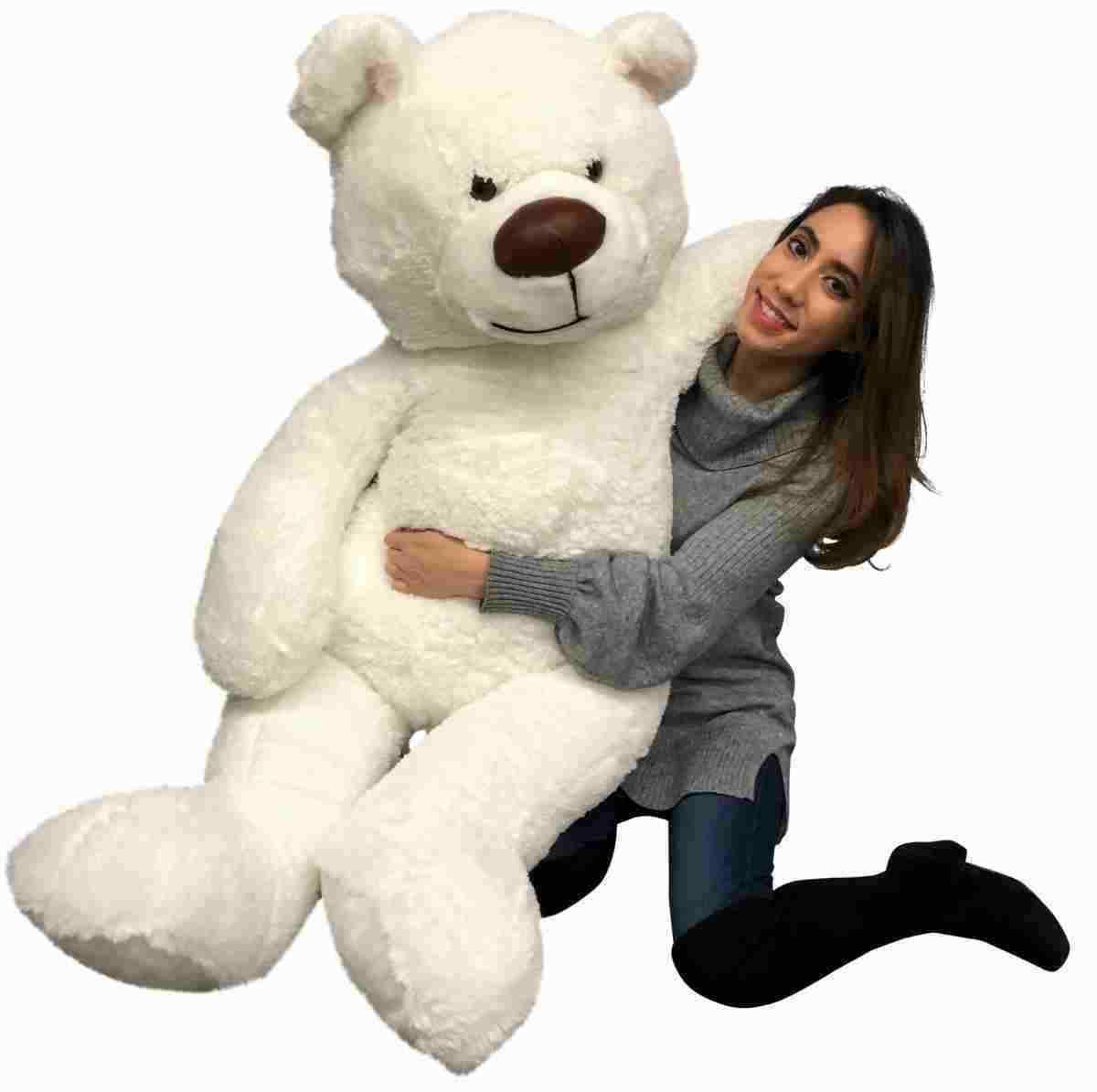 White 5 Feet Tall Plush Stuffed Animal F6740