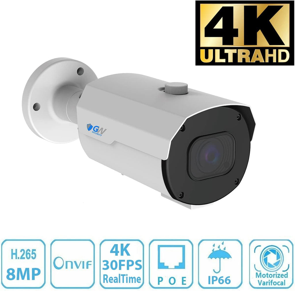 4K 8MP PoE Security Camera System with 5X Optical Zoom K826475